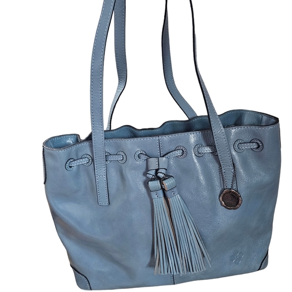 Patricia Nash Handbags - New Patricia Nash Leather Drawstring Witney Tote in Safflower Blue Bag Purse